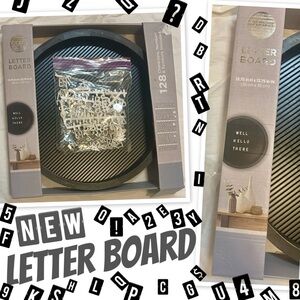 Black Letter Board with White Letters